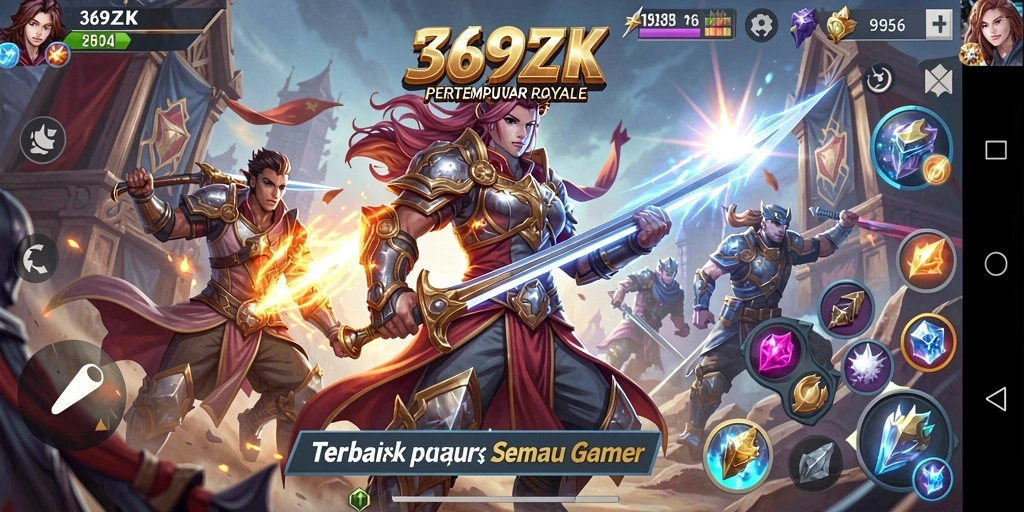 Tangkapan layar menampilkan aksi seru pertempuran di 369ZK.