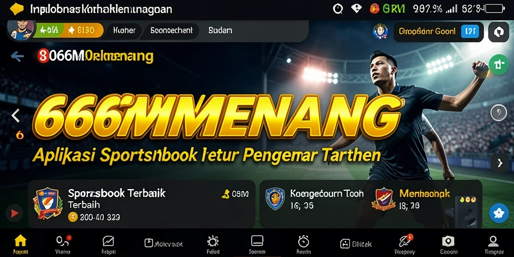 Tampilan visual yang menarik dari gameplay Sportsbook di 666MENANG.