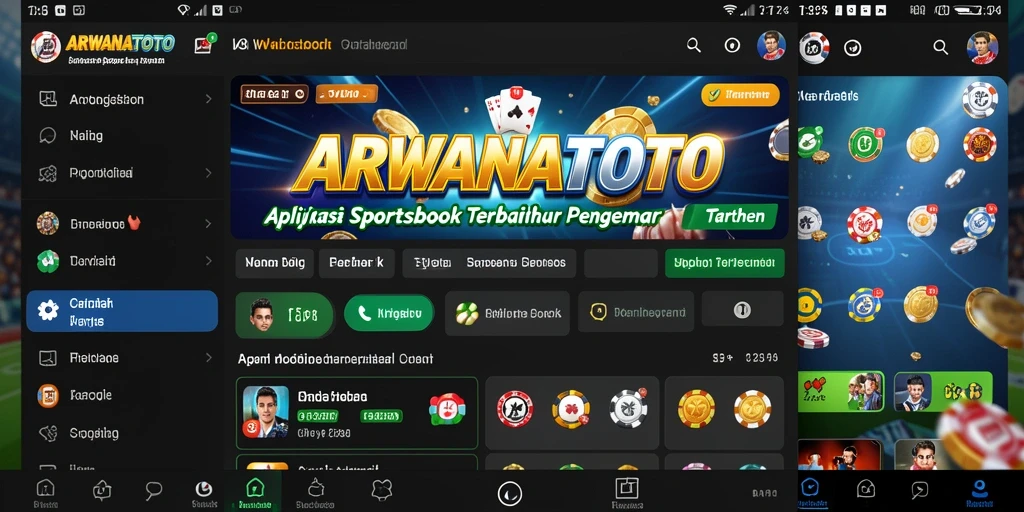Screenshot ARWANATOTO menampilkan antarmuka taruhan yang menarik dan informatif.