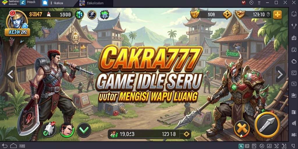 Tampilan gameplay CAKRA777 yang menarik dan penuh warna.