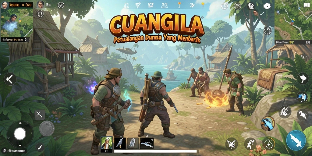 Tampilan gameplay CUANGILA yang memukau dalam dunia terbuka.