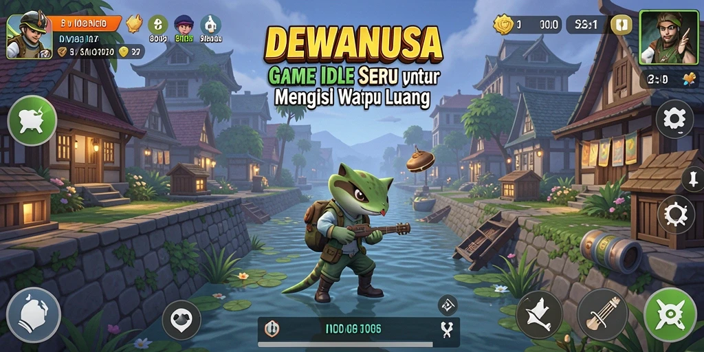 Tampilan gameplay DEWANUSA yang menarik dan interaktif saat bermain Idle.