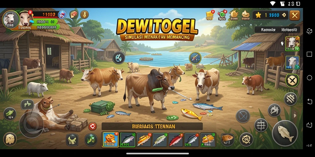 Screenshot DEWITOGEL menunjukkan gameplay yang menarik dengan aktivitas simulasi yang seru.