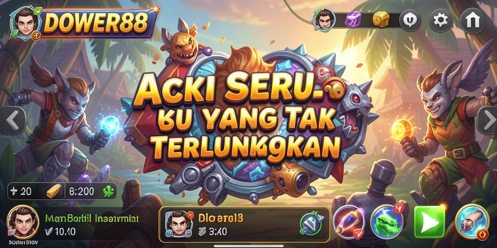 Tampilan gameplay DOWER88 yang intens dan mendebarkan.