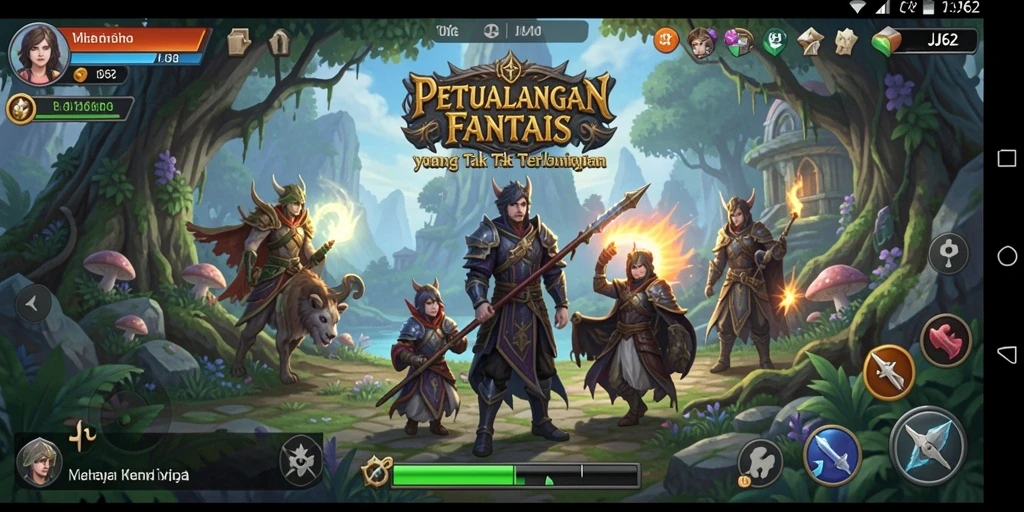 Gameplay seru dengan petualangan dan pertarungan mendebarkan di JJ62.