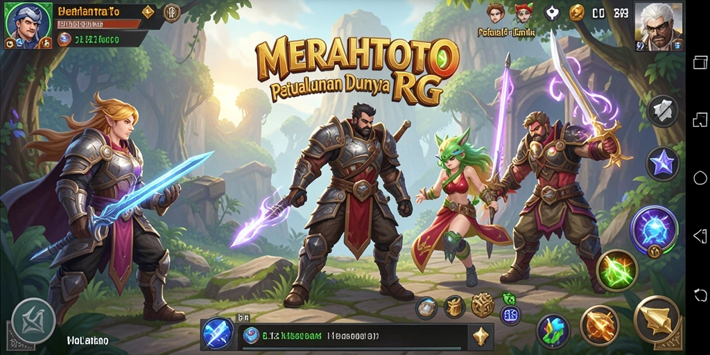 Tampilan gameplay RPG yang seru dan menarik di MERAHTOTO.