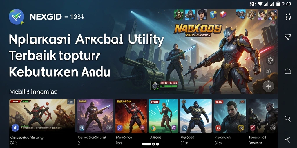 Tampilan utama NEXGID yang menampilkan fitur-fitur Utility yang bermanfaat.
