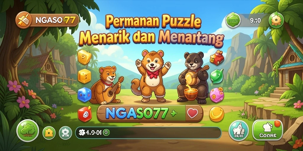 Tampilan gameplay Puzzle yang seru dan menantang.