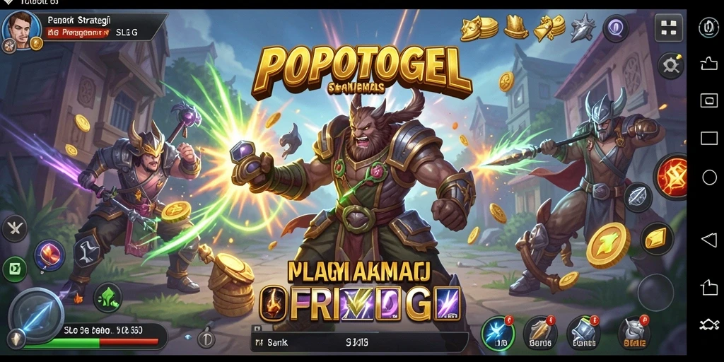 Tangkapan layar gameplay menampilkan aksi strategi seru di POPOTOGEL.