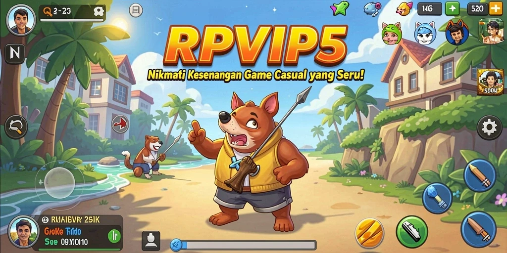 Screenshot utama RPVIP5 menampilkan gameplay yang menarik dan interaktif.