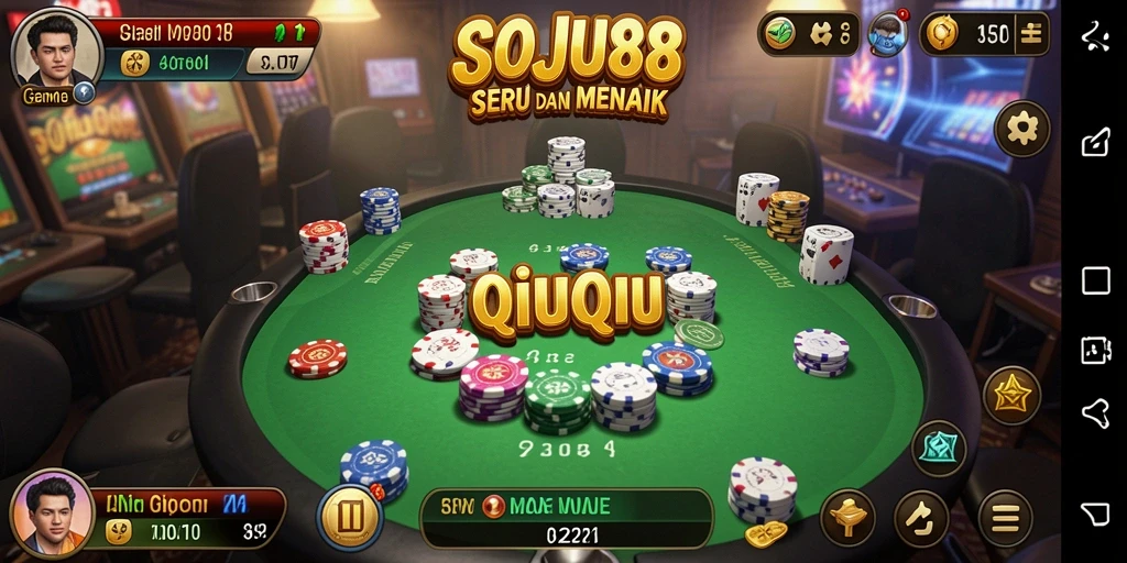 Gambaran gameplay QiuQiu yang seru dan kompetitif.